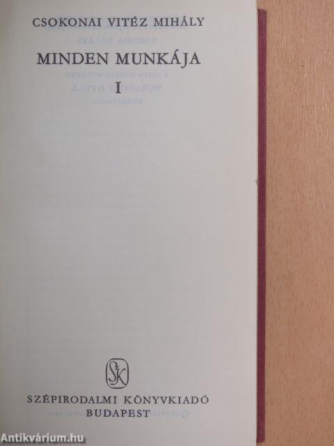 Csokonai Vitéz Mihály minden munkája I-II.