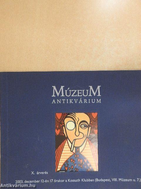 Múzeum Antikvárium X. árverése