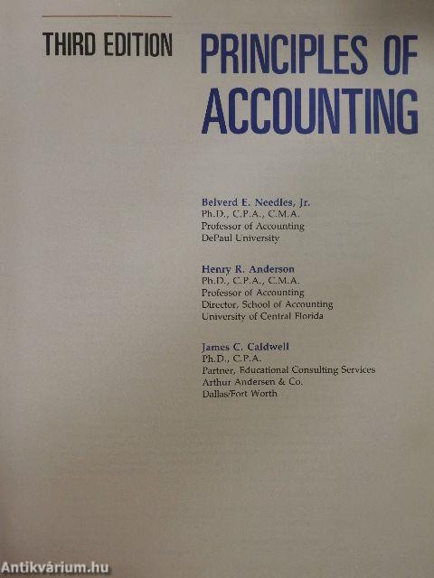 Principles of Accounting