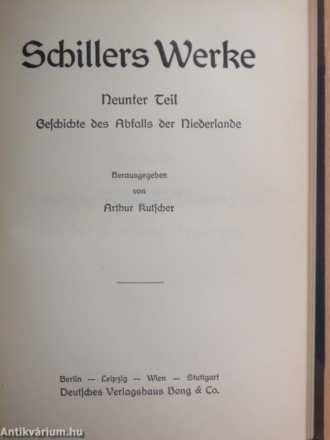 Schillers Werke 8-10. (gótbetűs)