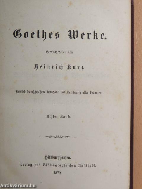 Goethes Werke 8. (gótbetűs)