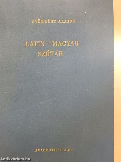 Latin-magyar szótár