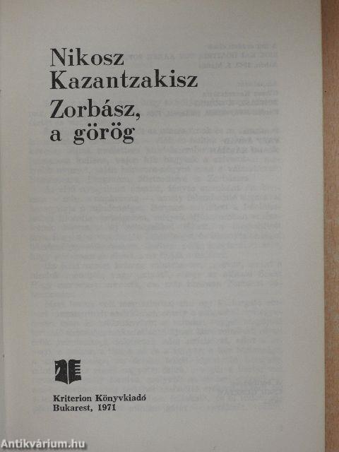 Zorbász, a görög