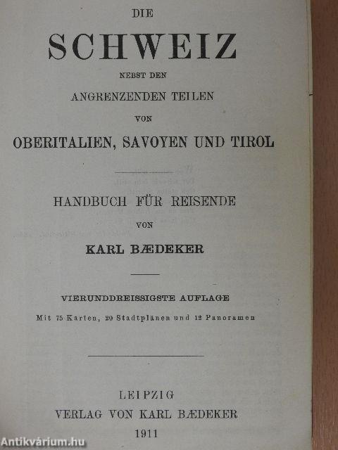 Die Schweiz nebst den Angrenzenden Teilen von Oberitalien, Savoyen und Tirol