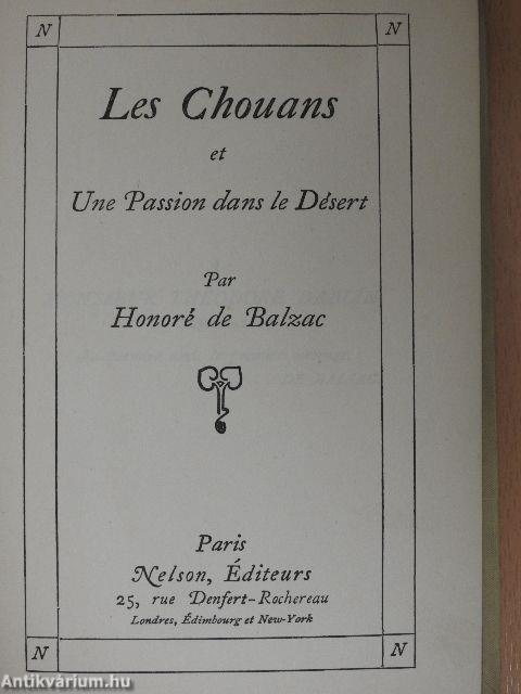 Les Chouans/Une Passion dans le Désert