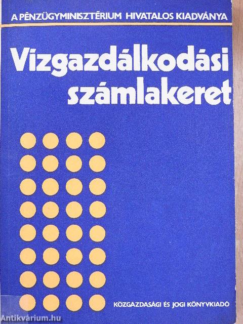 Vízgazdálkodási számlakeret