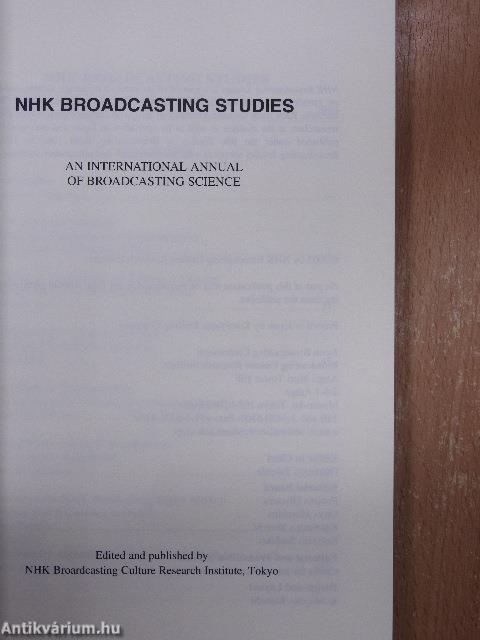 NHK Broadcasting Studies 2.