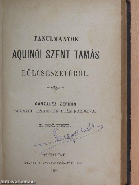 Tanulmányok Aquinói Szent Tamás bölcsészetéről I. (töredék)