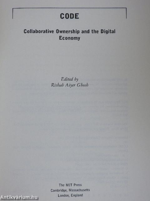 CODE: Collaborative Ownership and the Digital Economy