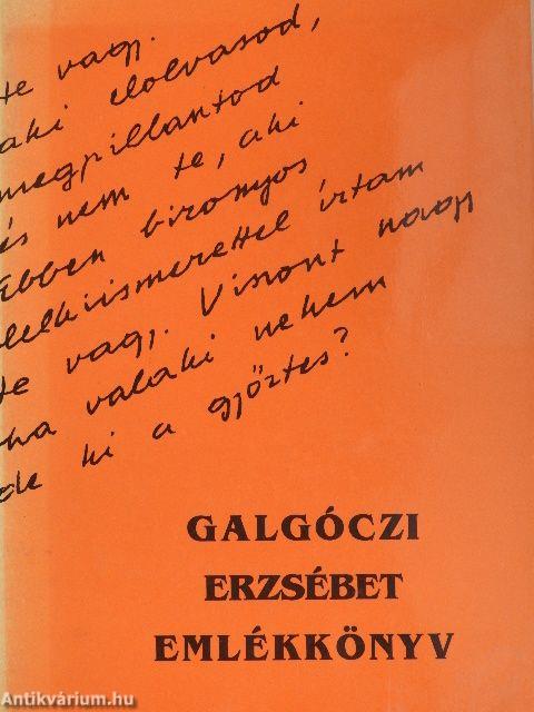 Galgóczi Erzsébet emlékkönyv