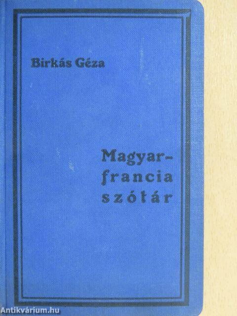 Francia-magyar és magyar-francia szótár II.