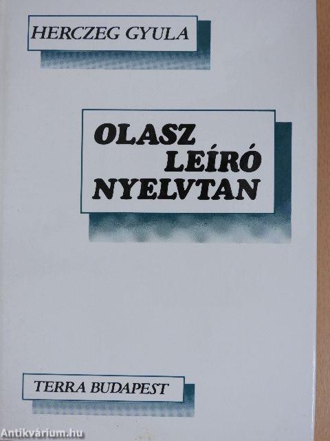 Olasz leíró nyelvtan