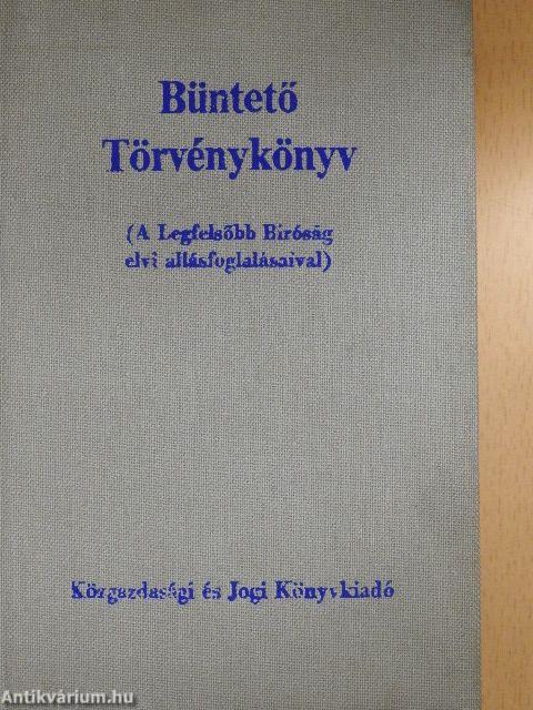 Büntető Törvénykönyv