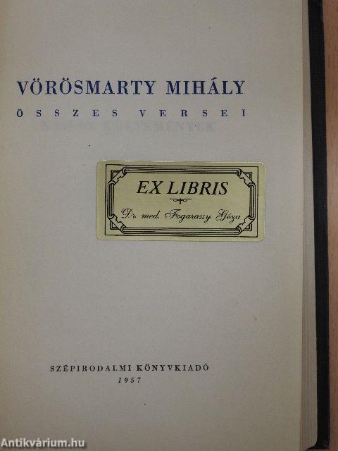 Vörösmarty Mihály összes versei I-II.