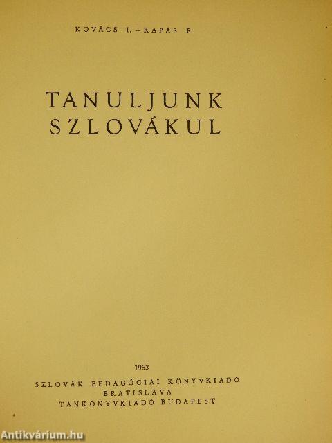 Tanuljunk szlovákul