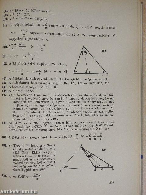 Geometriai feladatok gyűjteménye I-II.