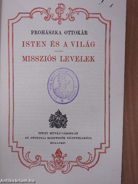 Isten és a világ/Missziós levelek