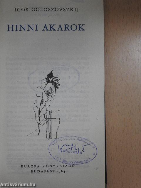 Hinni akarok