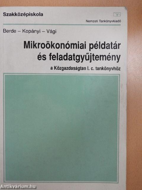 Mikroökonómiai példatár és feladatgyűjtemény