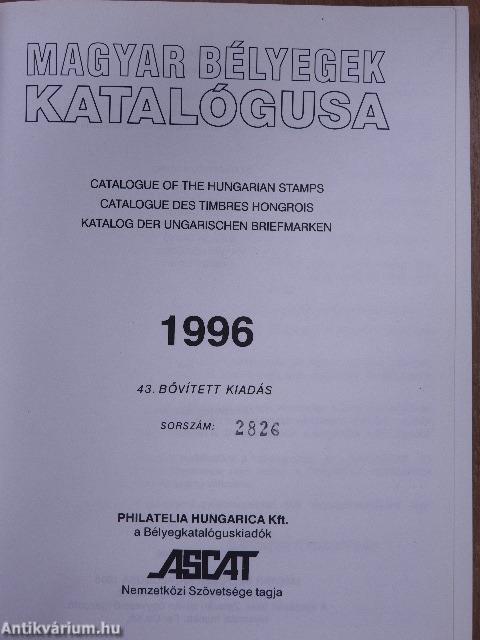 Magyar bélyegek katalógusa 1996