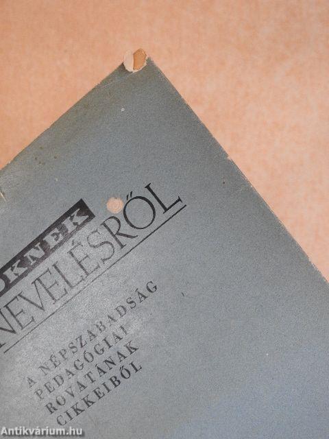 Szülőknek nevelésről