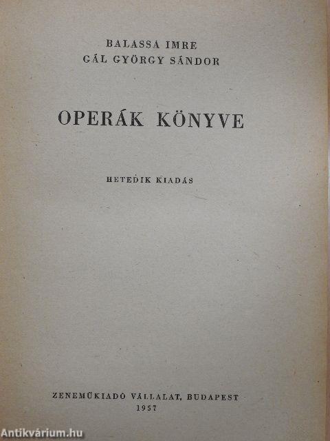 Operák könyve