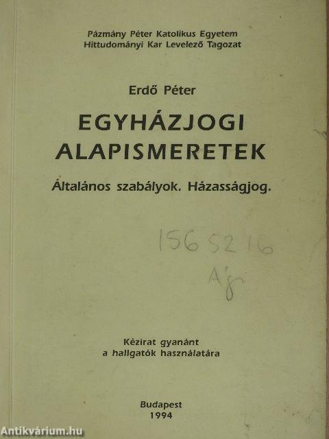 Egyházjogi alapismeretek