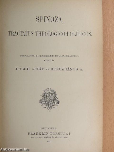 Spinoza, tractatus theologico-politicus