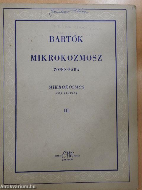 Mikrokozmosz zongorára III.