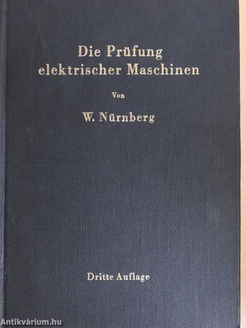 Die Prüfung elektrischer Maschinen