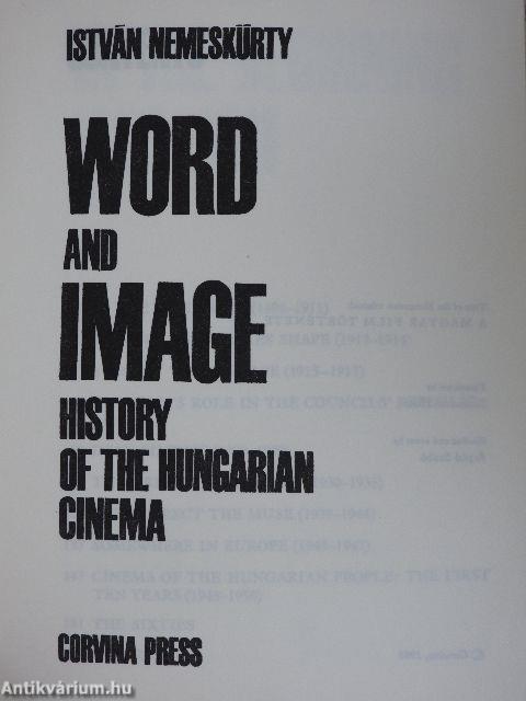 Word and Image History of the Hungarian Cinema