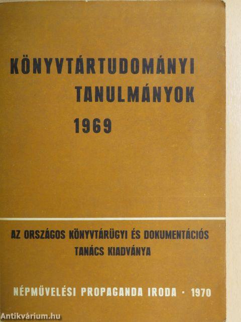 Könyvtártudományi tanulmányok 1969