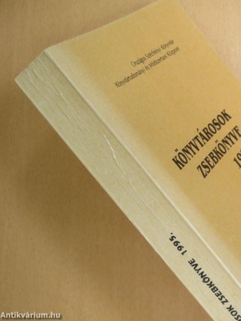 Könyvtárosok zsebkönyve 1995.