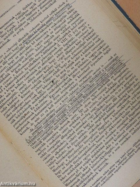 Elméleti fizikai kémia II.