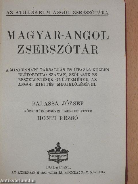 Magyar-Angol zsebszótár