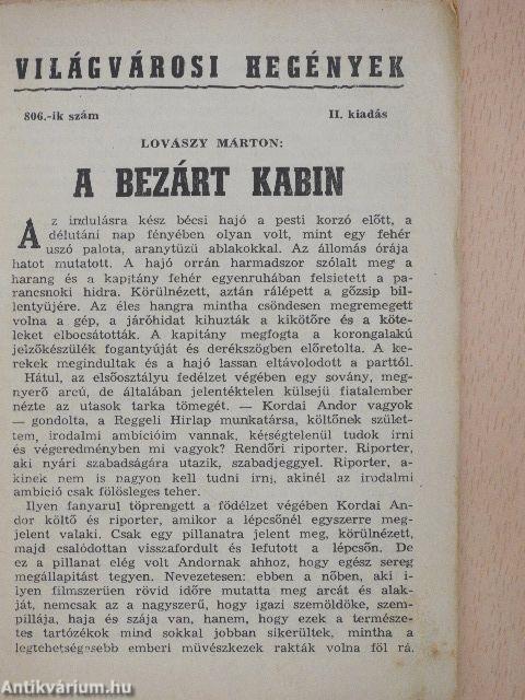 A bezárt kabin