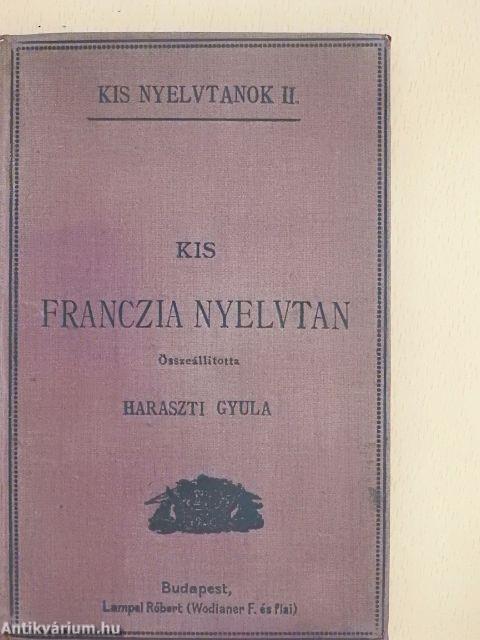 Kis franczia nyelvtan