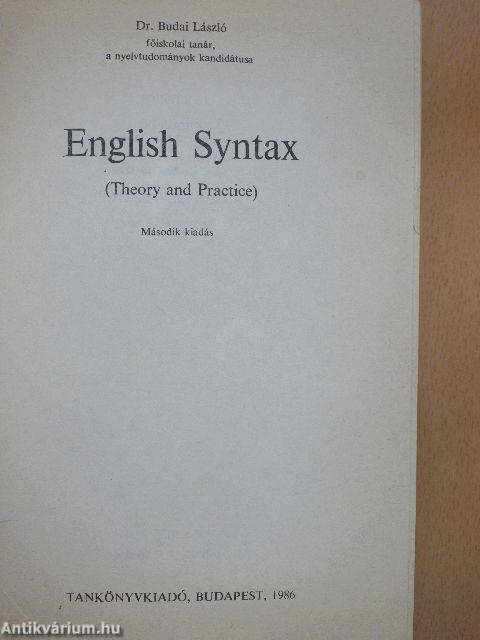 English Syntax