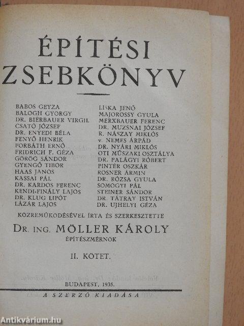 Építési zsebkönyv II. (töredék)