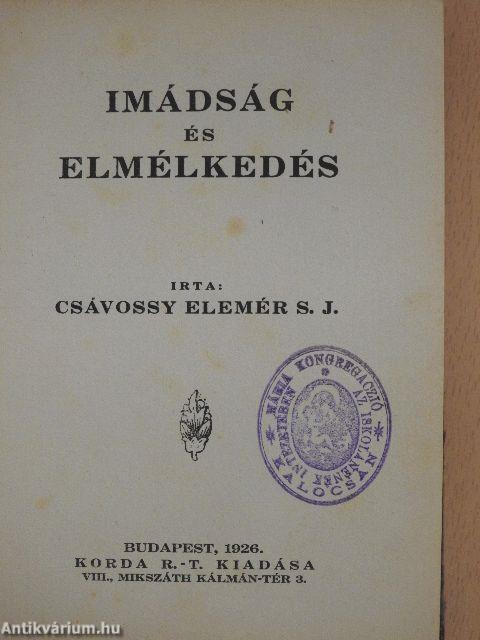 Imádság és elmélkedés