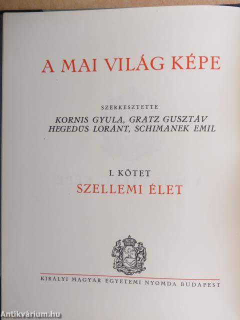 A mai világ képe I-IV.