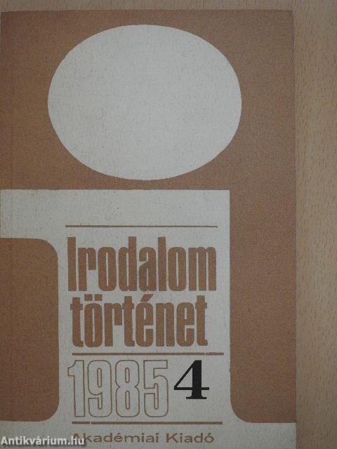Irodalomtörténet 1985/4.