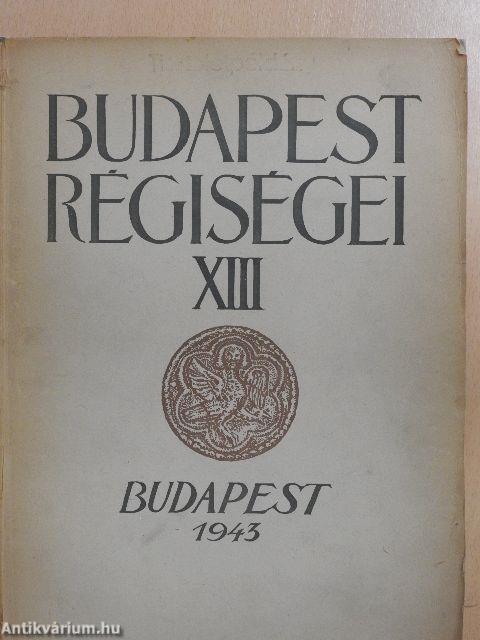 Budapest régiségei XIII.