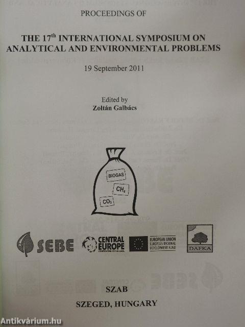 Proceedings of the 17th International Symposium on Analytical and Environmental Problems