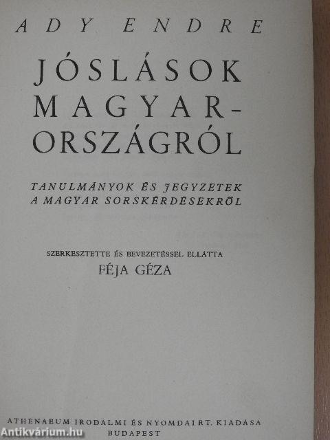 Jóslások Magyarországról