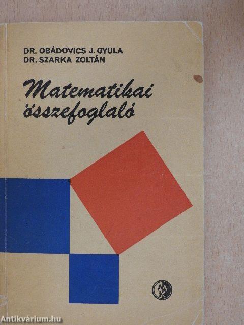 Matematikai összefoglaló