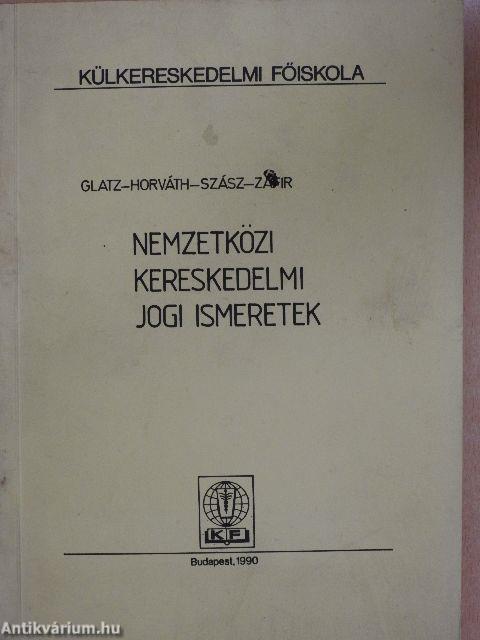 Nemzetközi kereskedelmi jogi ismeretek II.