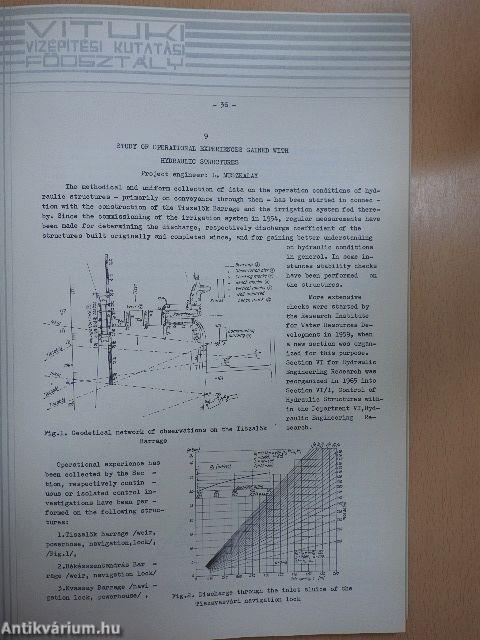 Summary of Hydraulic Engineering Research since 1958