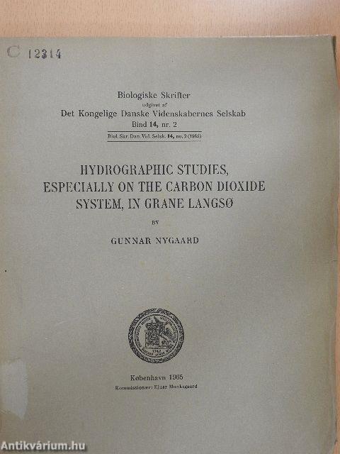 Hydrographic Studies, Especially on the Carbon Dioxide System, in Grane Langso