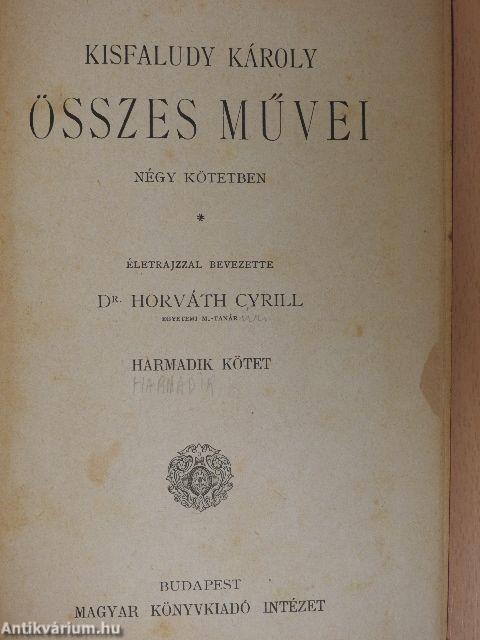 Kisfaludy Károly összes művei 3-4. (töredék)